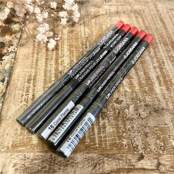 Jordana Other - Bundle of 5 Jordana Lipliner Lip Liner Pencils #16 “Coral Flame” NOS SEALED